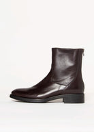 swatch_Dark Brown Leather ankle boot shoes