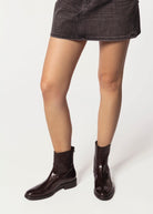 swatch_Dark Brown Leather ankle boot shoes