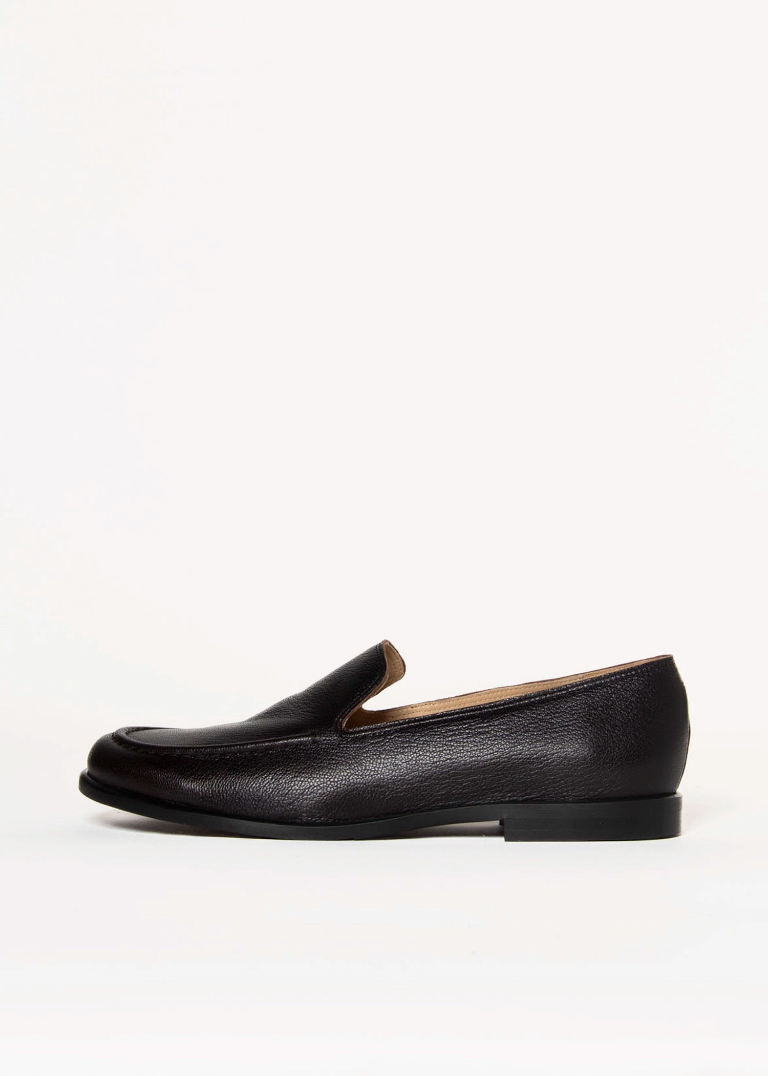 swatch_Dark Brown Leather loafer shoes