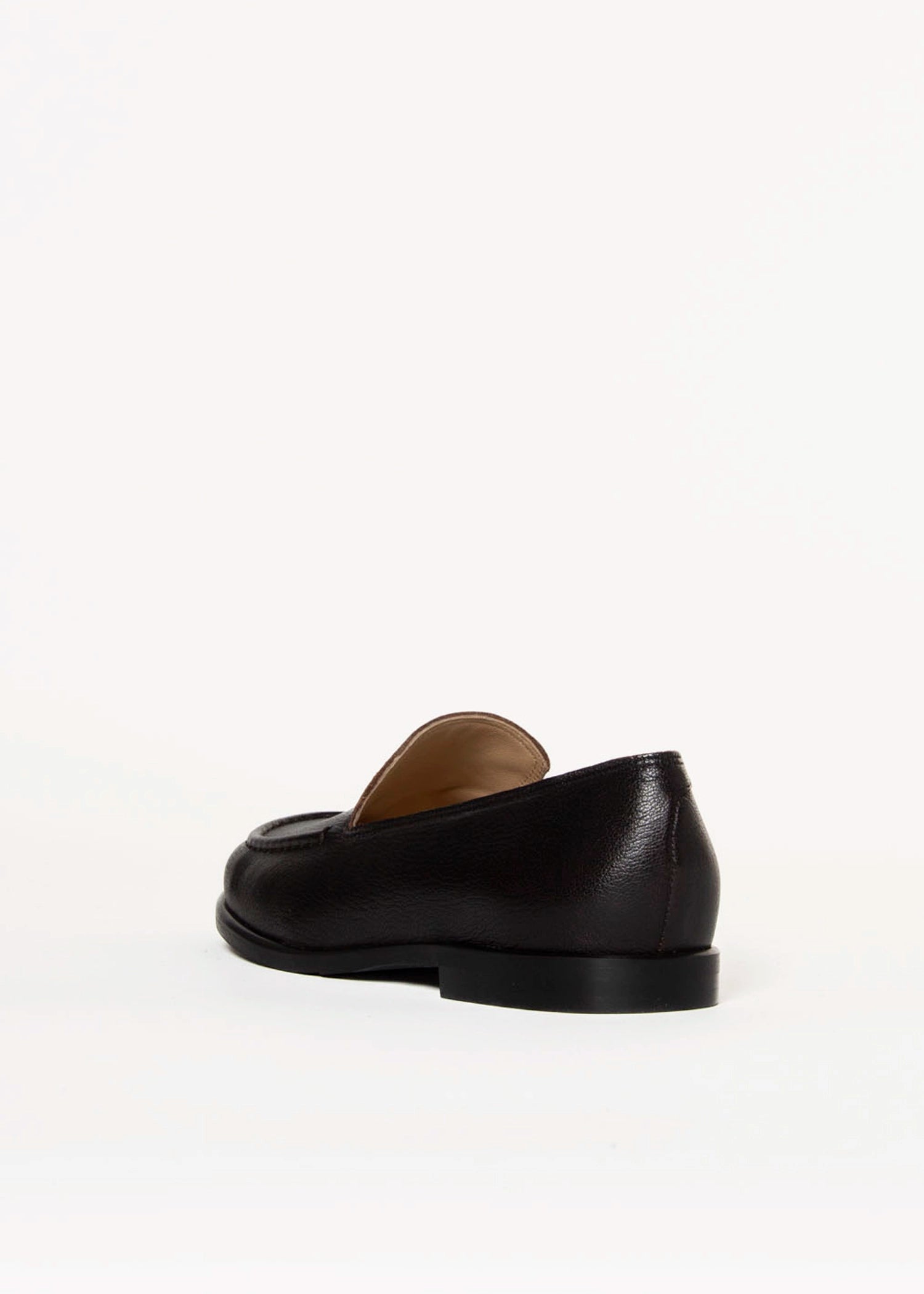 swatch_Dark Brown Leather loafer shoes