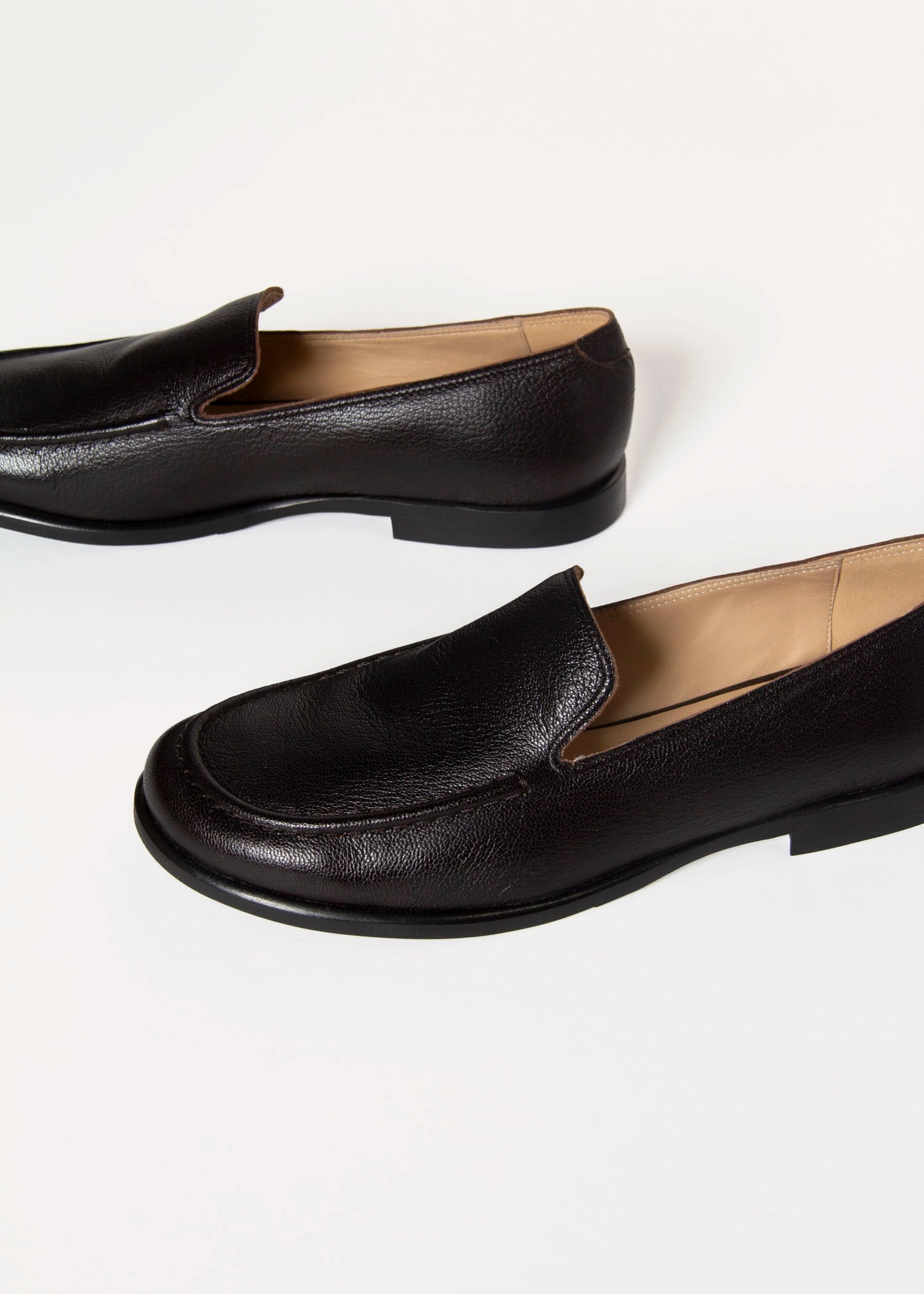 swatch_Dark Brown Leather loafer shoes