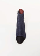 swatch_Navy Suede heeled ankle boot