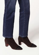 swatch_Chocolate Suede heeled ankle boot