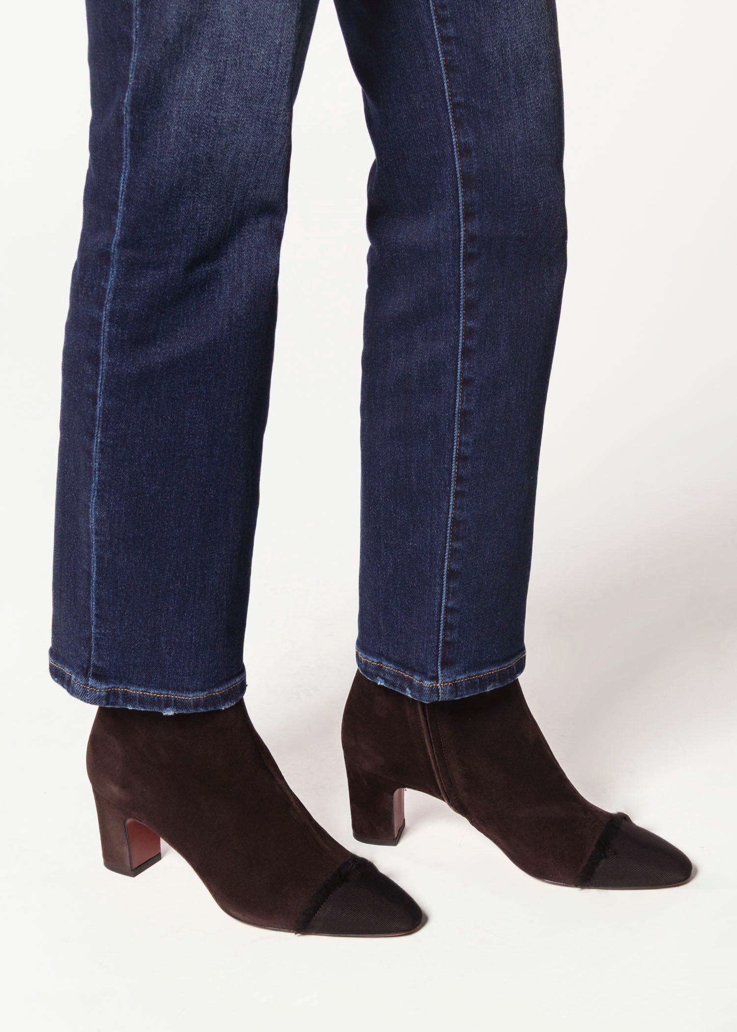 swatch_Chocolate Suede heeled ankle boot