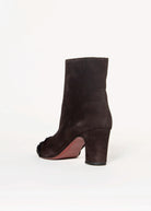 swatch_Chocolate Suede heeled ankle boot