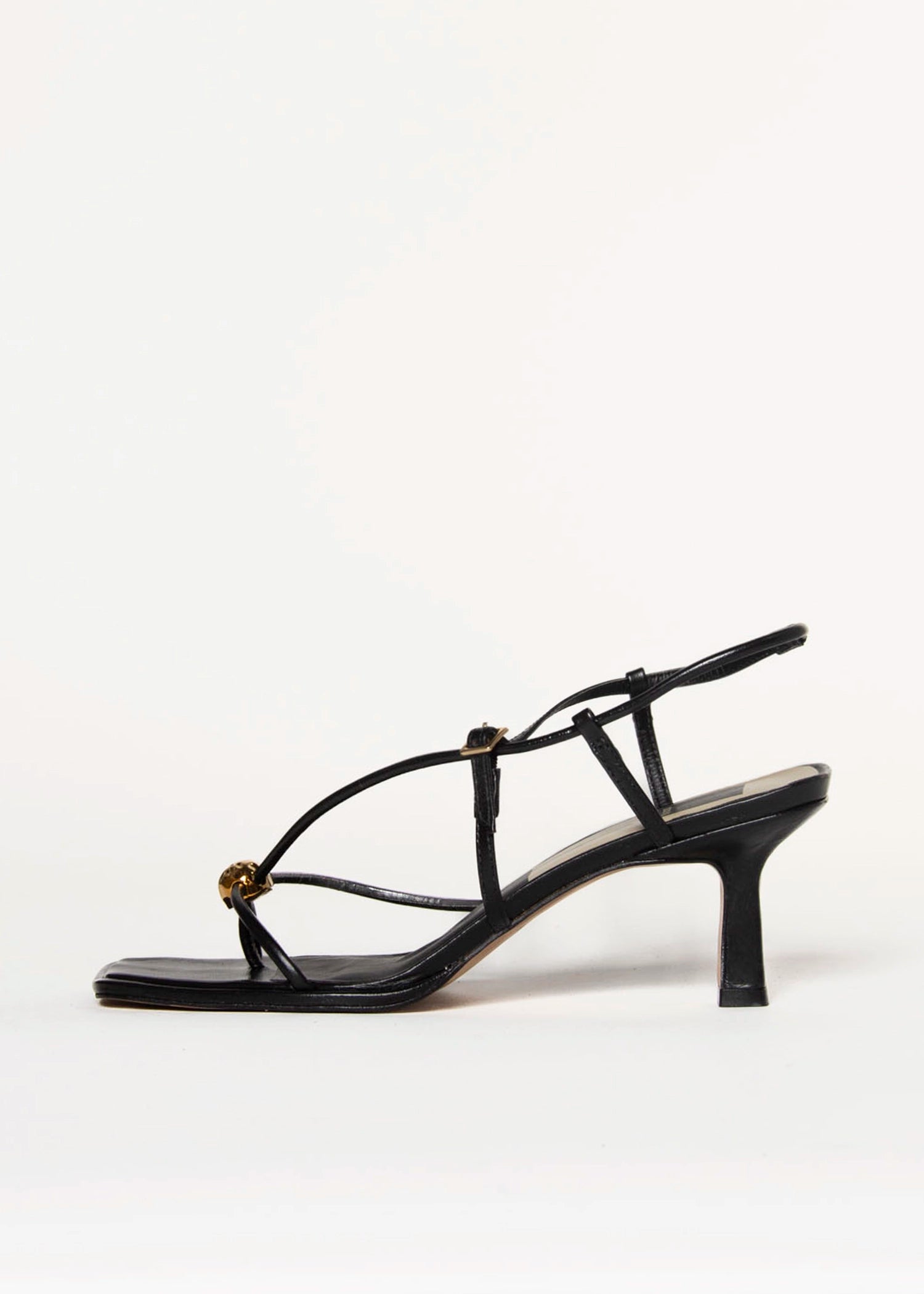 swatch_Black Leather mylee heeled sandal shoes