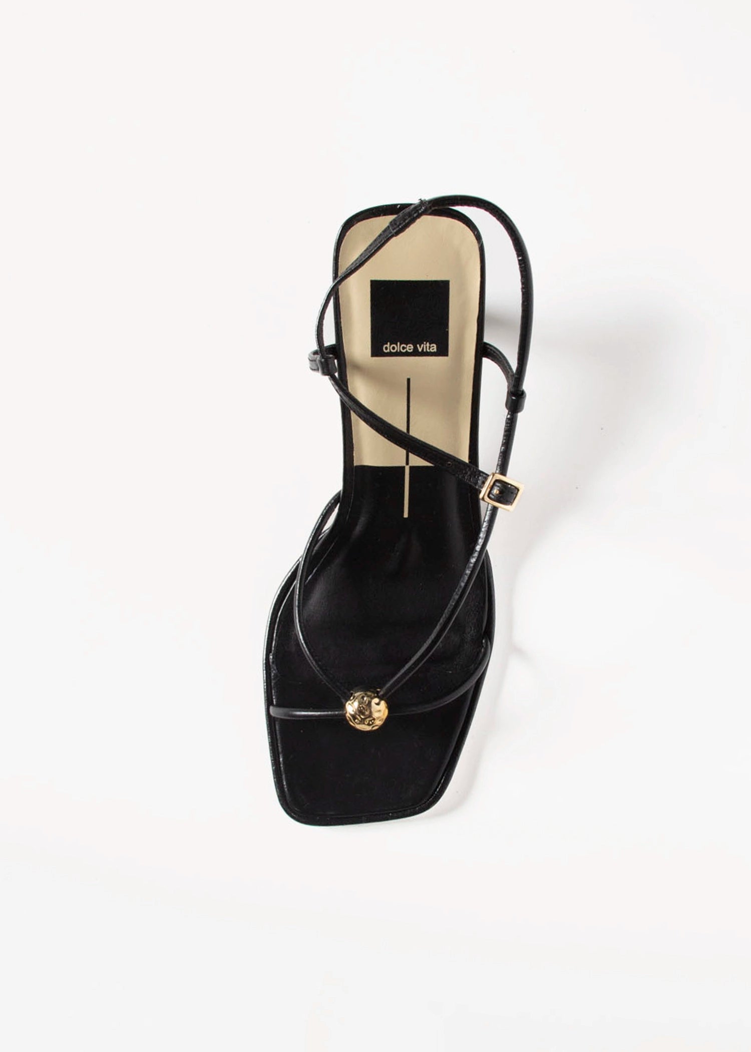 swatch_Black Leather mylee heeled sandal shoes