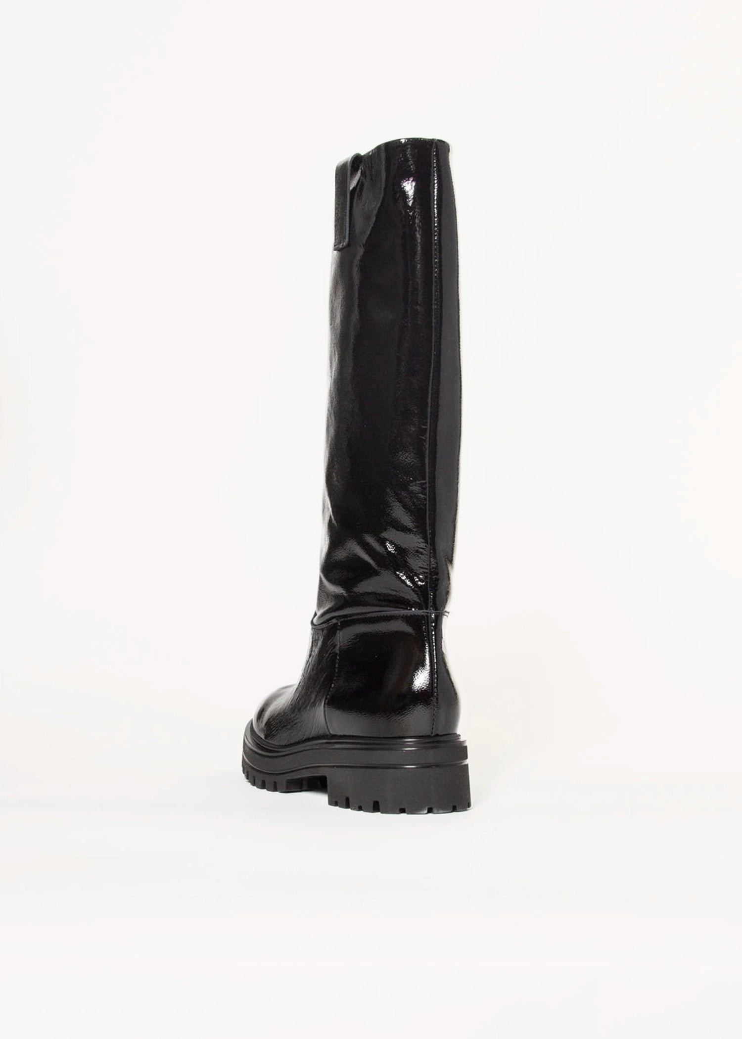 swatch_Black Patent lug sole riding boot
