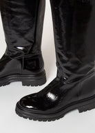 swatch_Black Patent lug sole riding boot