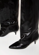 swatch_Black Patent fold over dress boot