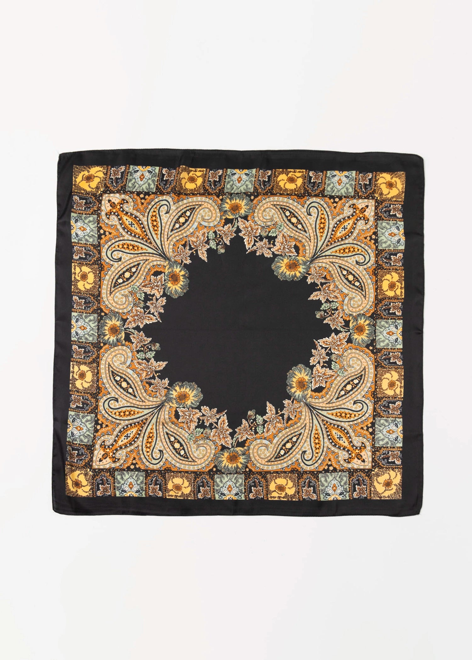 swatch_Multi Black bandana head scarf