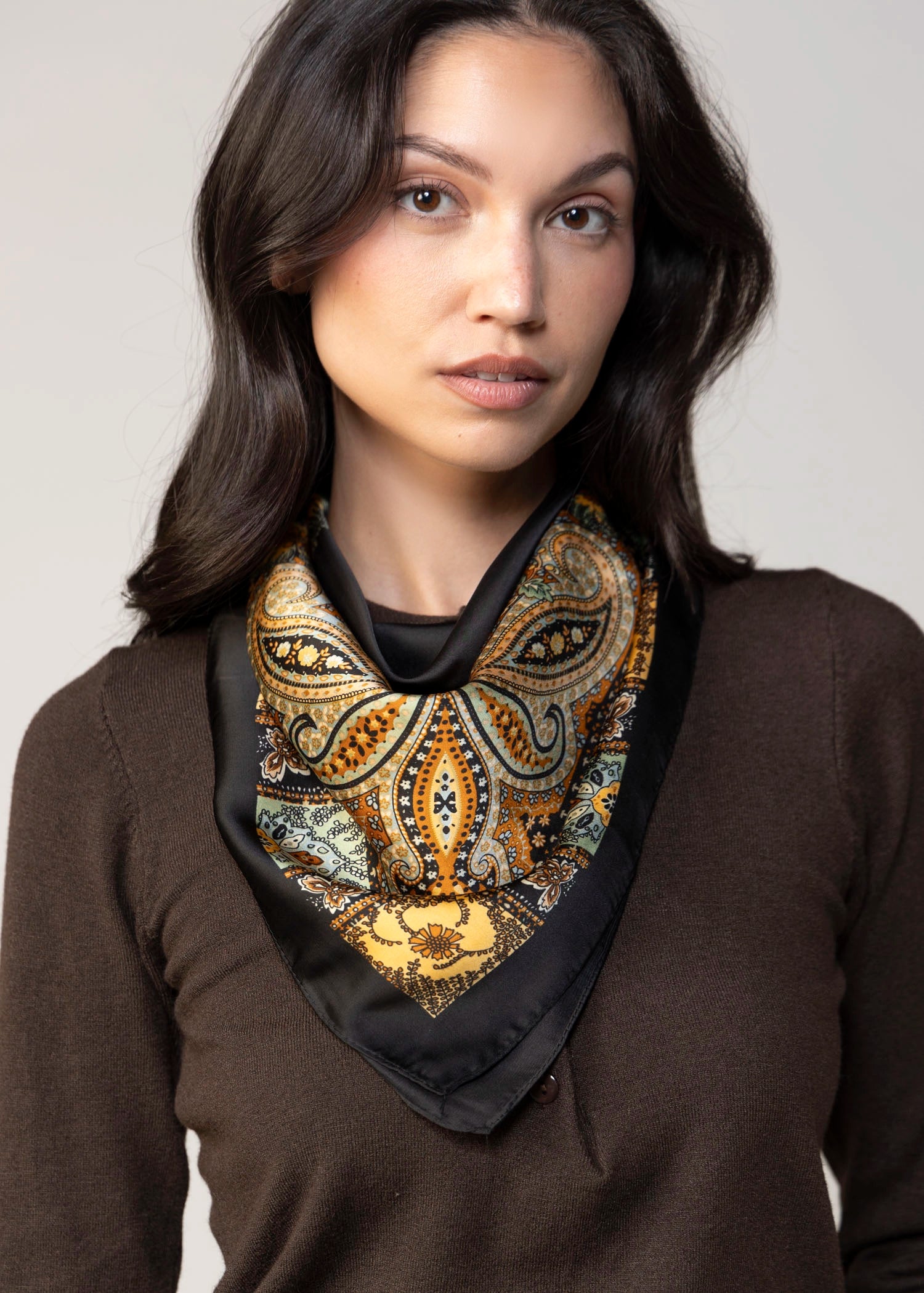 swatch_Multi Black bandana head scarf