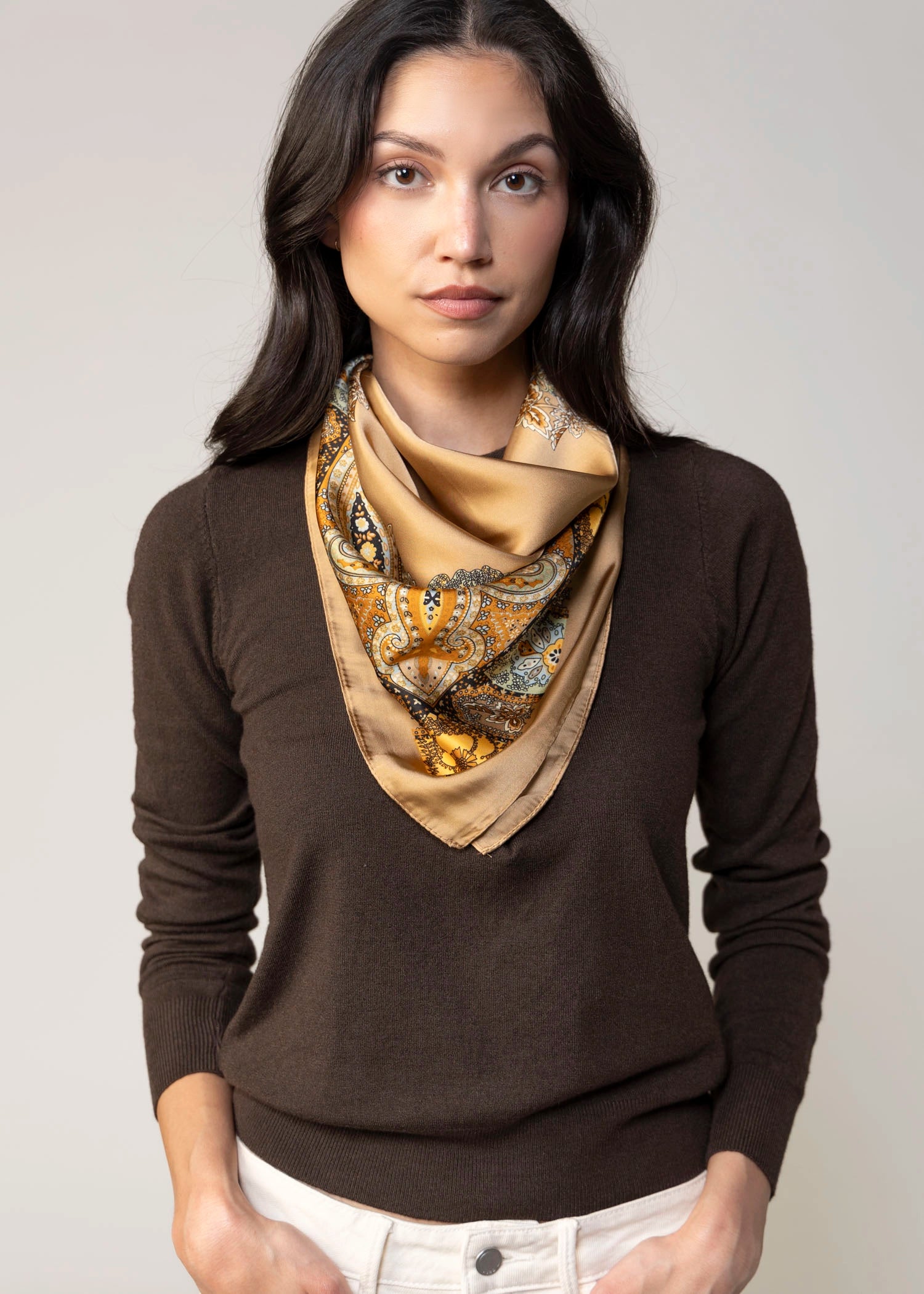 swatch_Taupe bandana head scarf