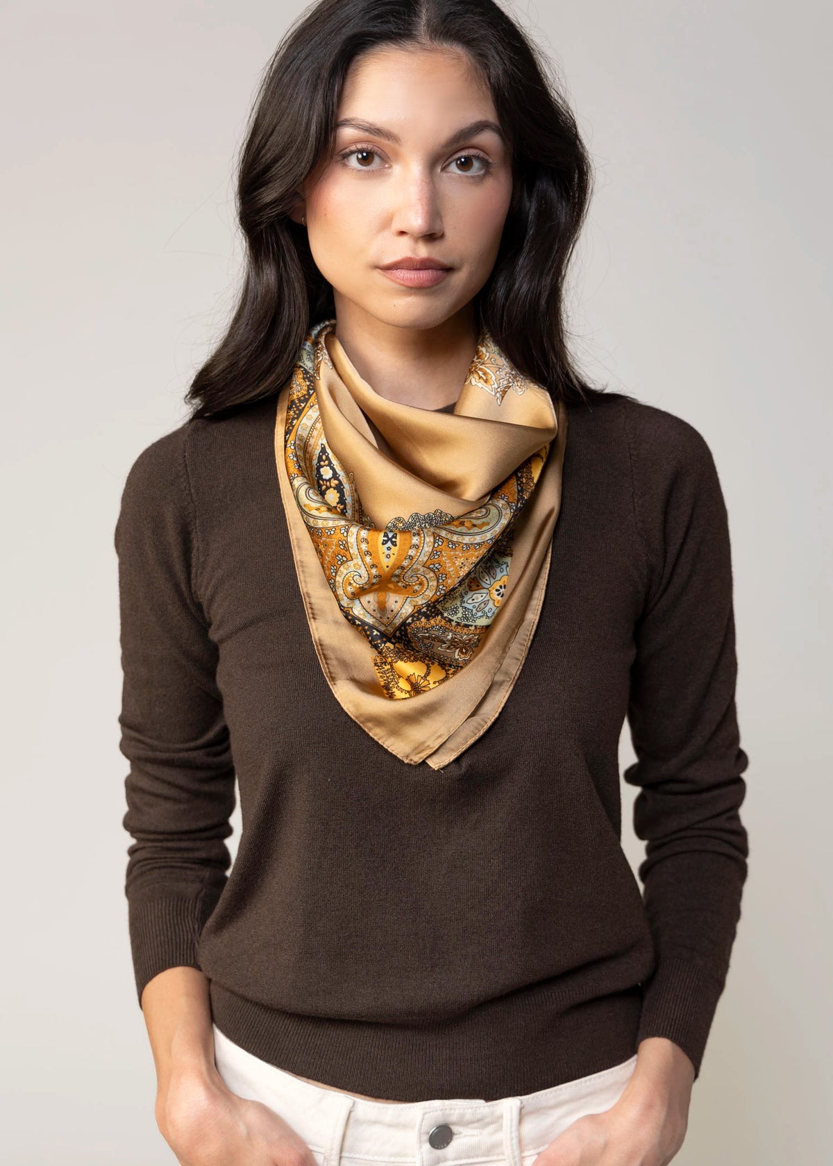 swatch_Taupe bandana head scarf