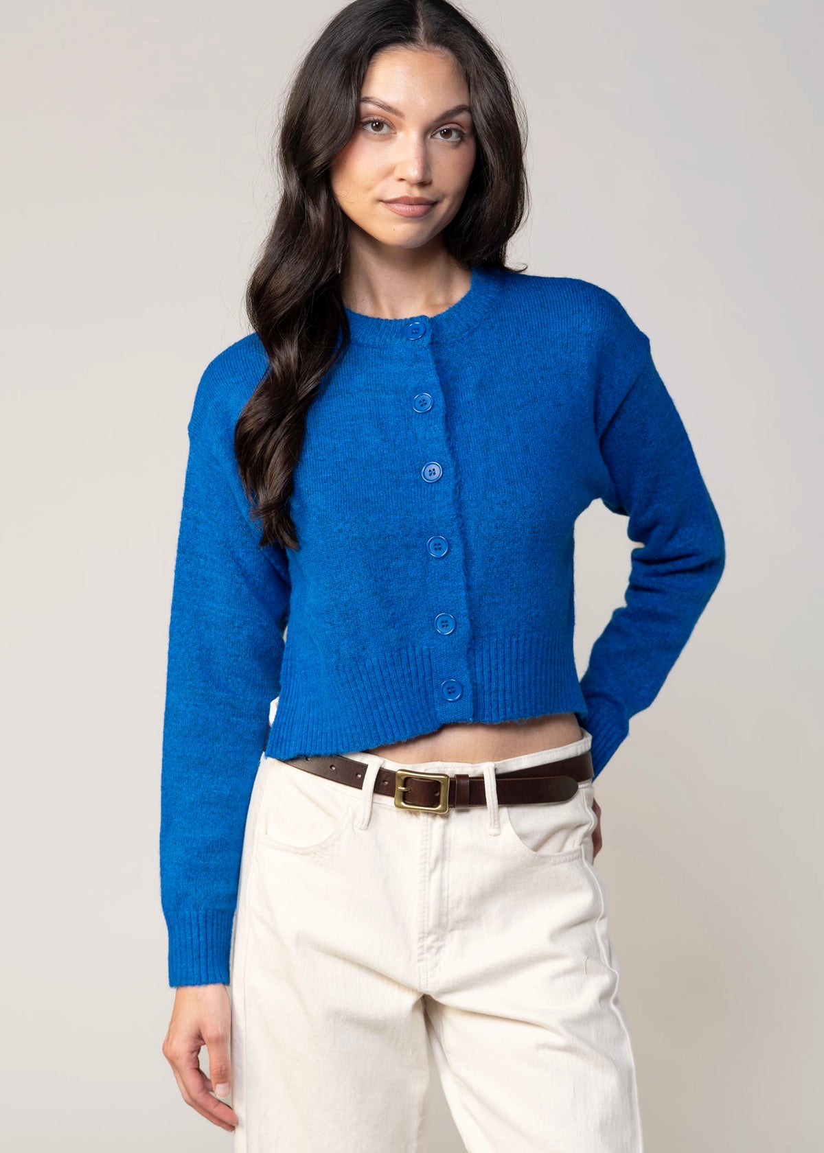 swatch_Cyan deluc teide cropped cardigan