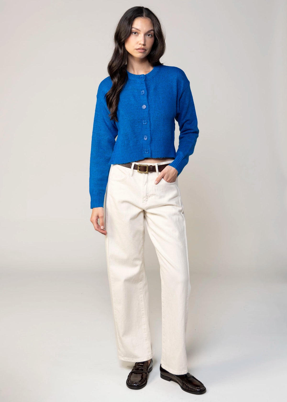 swatch_Cyan deluc teide cropped cardigan