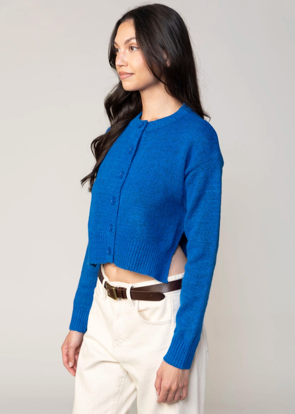 swatch_Cyan deluc teide cropped cardigan