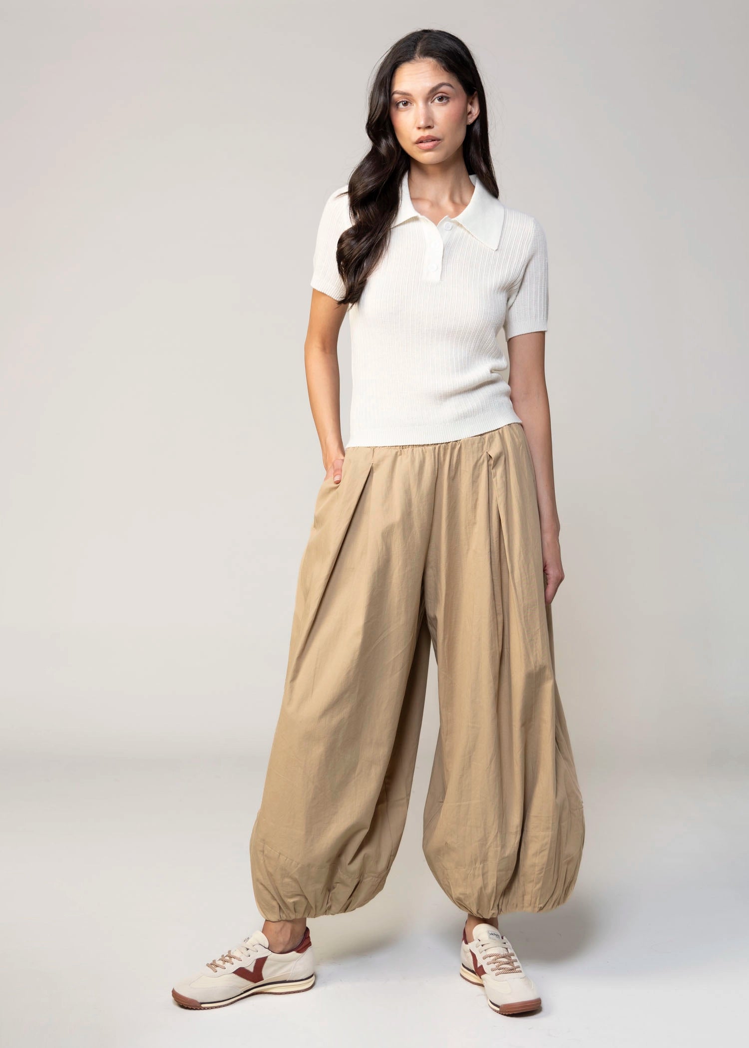 swatch_Khaki balloon pant