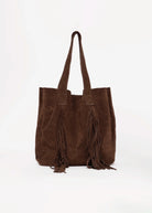 swatch_Brown como italian suede fringe toate