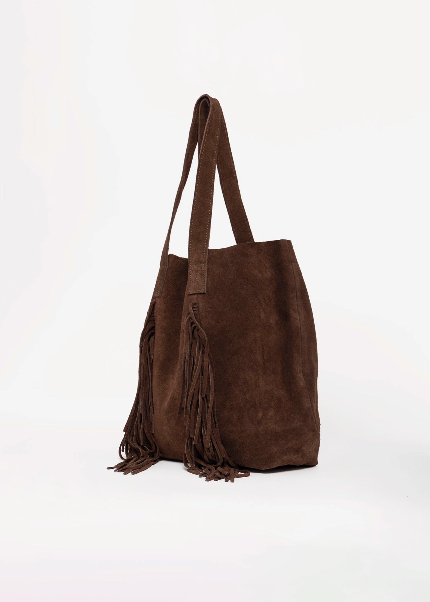 swatch_Brown como italian suede fringe toate