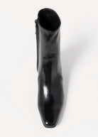 swatch_Black Leather l'idea italian leather heeled bootie