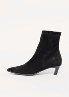 swatch_Black Suede l'idea italian suede pointed toe sock boot