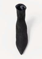 swatch_Black Suede l'idea italian suede pointed toe sock boot