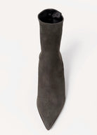 swatch_Anthracite Suede l'idea italian suede pointed toe sock boot
