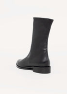 swatch_Black Leather l'idea italian leather sock boot