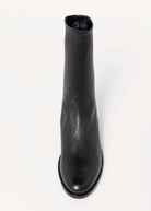 swatch_Black Leather l'idea italian leather sock boot