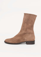 swatch_Light Taupe Suede l'idea italian leather sock boot