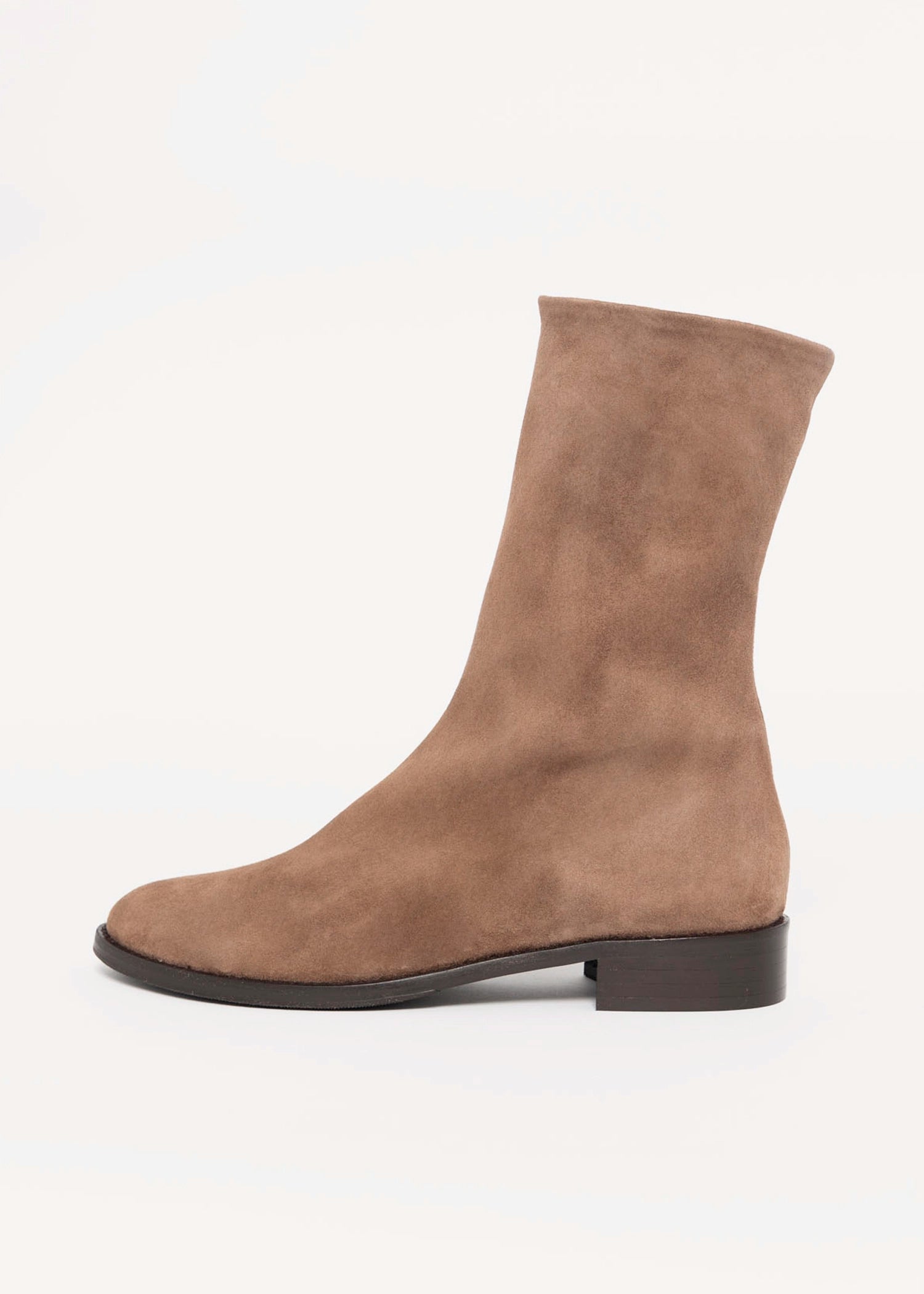 swatch_Light Taupe Suede l'idea italian leather sock boot