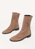 swatch_Light Taupe Suede l'idea italian leather sock boot