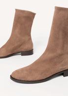 swatch_Light Taupe Suede l'idea italian leather sock boot