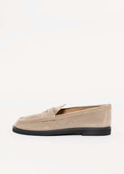 swatch_Taupe Suede l'idea italian leather penny loafer