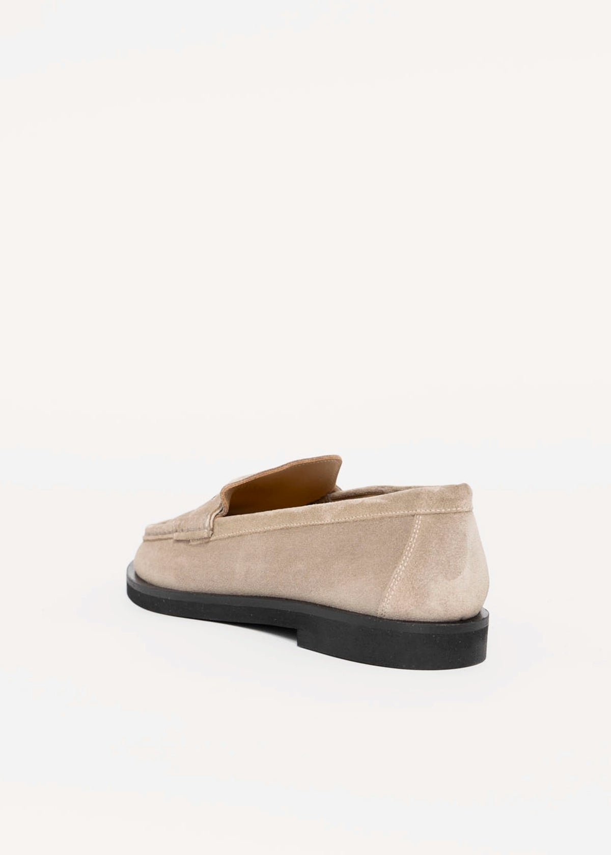 swatch_Taupe Suede l'idea italian leather penny loafer