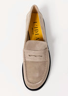 swatch_Taupe Suede l'idea italian leather penny loafer