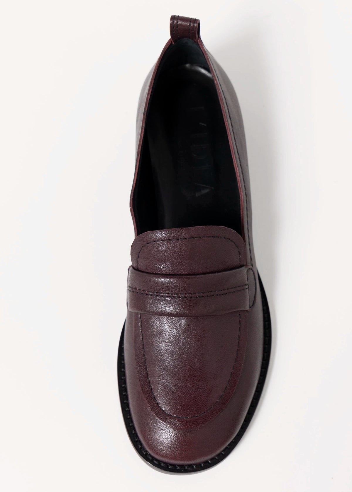swatch_Prune Leather l'idea italian leather loafer
