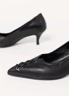 swatch_Black Leather l'idea italian leather corset pump
