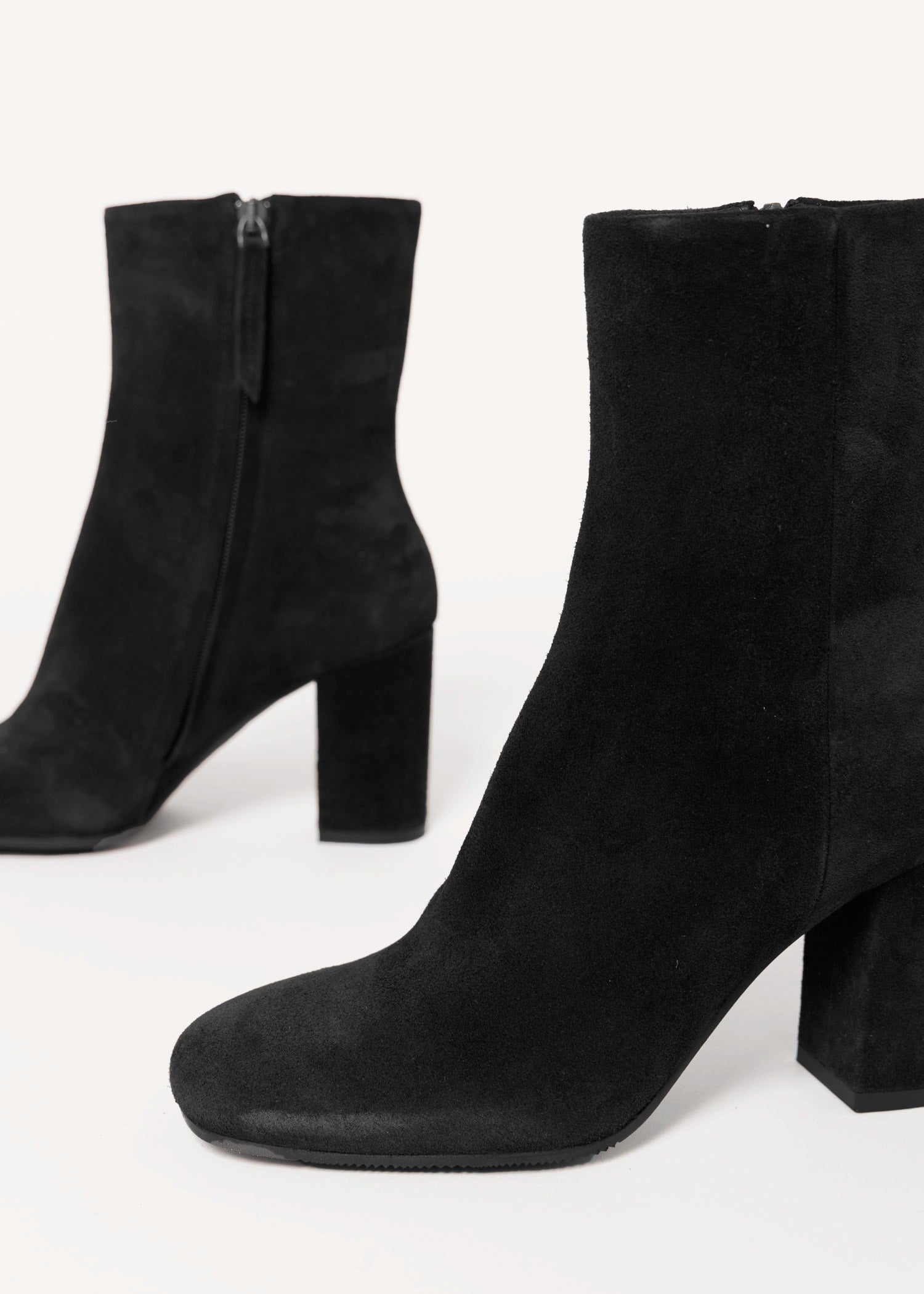 swatch_Black Suede l'idea delia italian suede heeled bootie