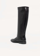 swatch_Black Leather l'idea italian leather riding boot