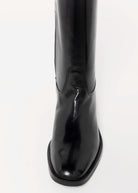 swatch_Black Leather l'idea italian leather riding boot