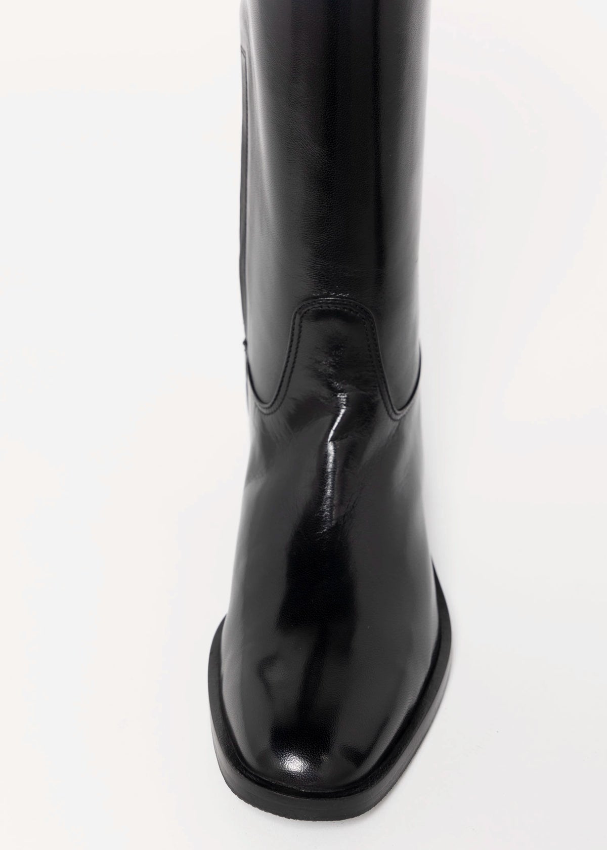 swatch_Black Leather l'idea italian leather riding boot
