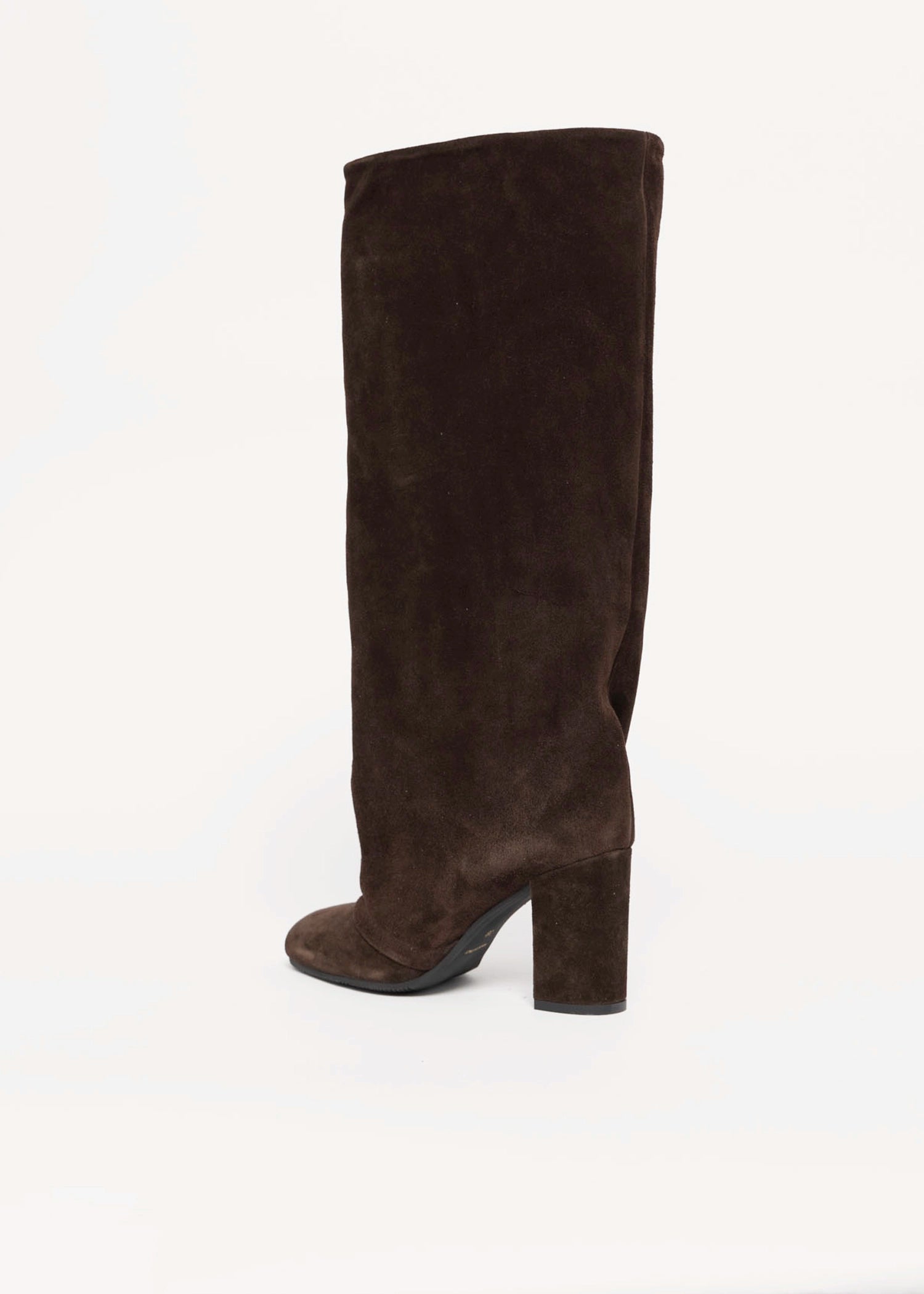 swatch_Chocolate Suede l'idea delia italian suede foldover tall boot