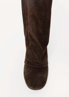 swatch_Chocolate Suede l'idea delia italian suede foldover tall boot