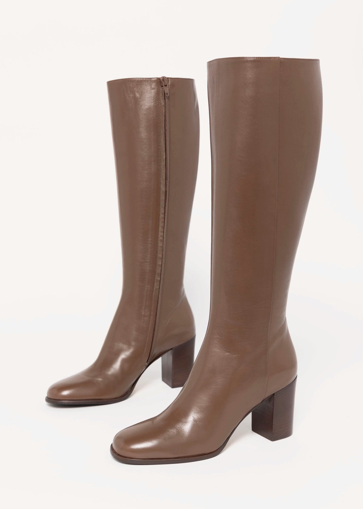 swatch_Maple Leather mara bini italian leather knee hight heeled boot