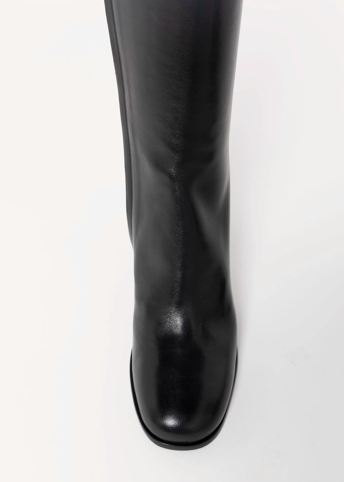 swatch_Black Leather mara bini italian leather knee hight heeled boot
