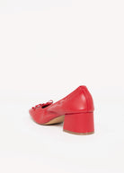 swatch_Red Leather steve madden coretta ballet pump