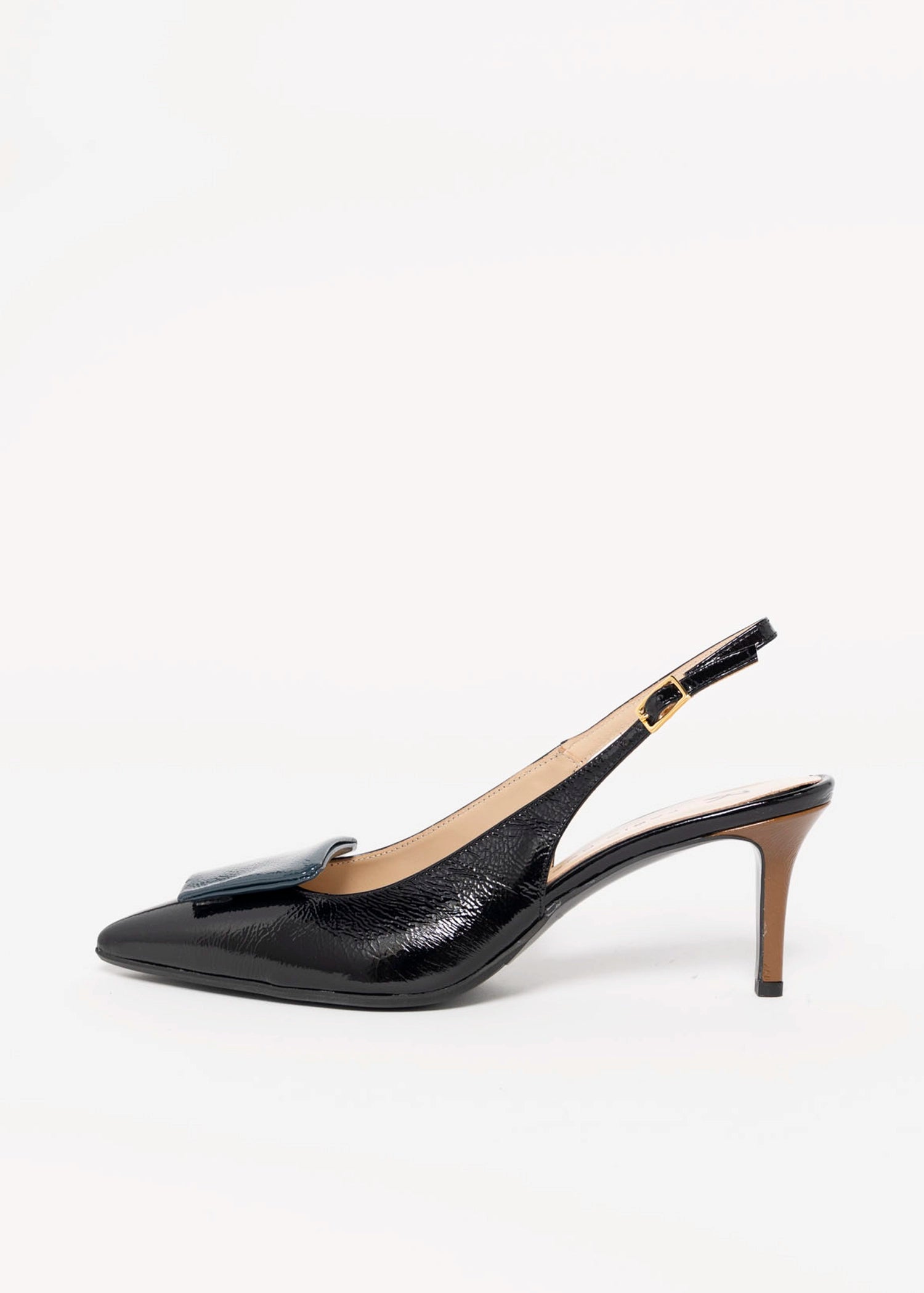 swatch_Black Multi Leather fabio rusconi italian leather slingback pump