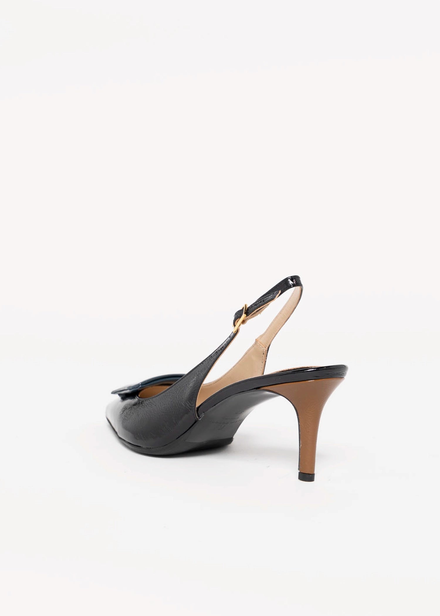 swatch_Black Multi Leather fabio rusconi italian leather slingback pump